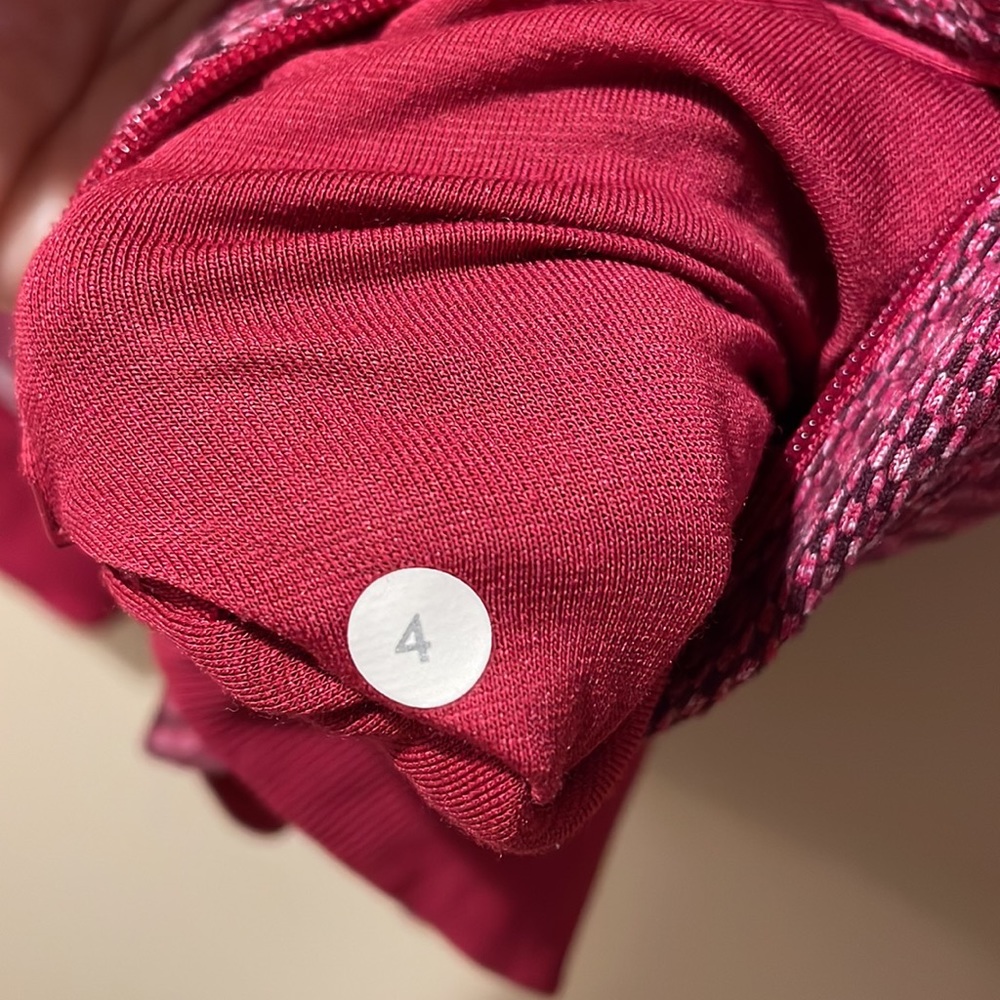 Lululemon Runderful 1/2 Zip Heathered Berry Rumble - Picture 6 of 7